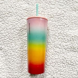 STARBUCKS Pride 2019 Rainbow Pastel Stainless Steel Venti Reusable Cup